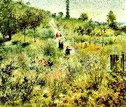 Pierre-Auguste Renoir stigen upp over faltet France oil painting artist